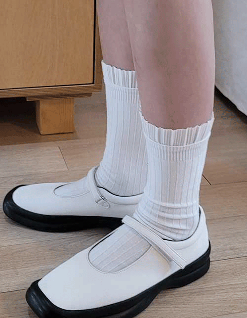 pleats socks (2colors)